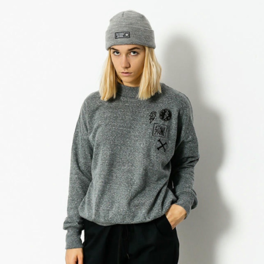 Women’s Volcom Grey Crewneck, Size Small